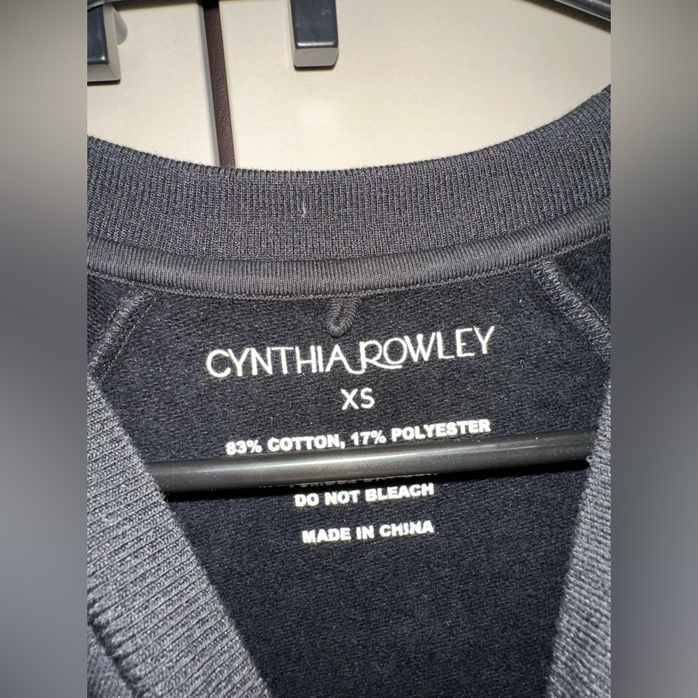 CYNTHIA ROWLEY Vail Cozy Swing Black Dress Size XS - Picture 7 of 8
